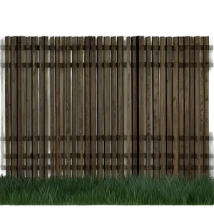 Horizontal Slat Fence PNG 30