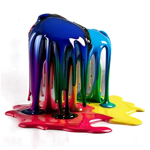 Horizontal Spray Paint Drip PNG 06282024