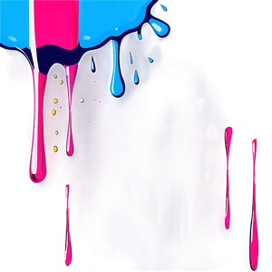 Horizontal Spray Paint Drip PNG 55