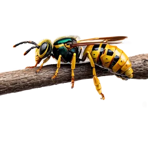 Hornet On A Branch Png Rkh PNG image