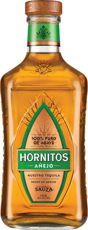 Hornitos Anejo Tequila Bottle PNG image