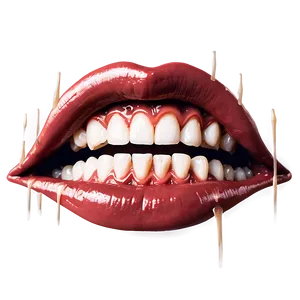 Horror Fang Mouth PNG Ewc