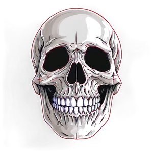 Horror Skull Face Design Png Jeb41 PNG image