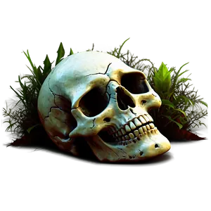 Horror Skull Scene PNG C