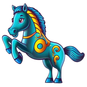 Horse Cartoon Outline Png 06212024 PNG image