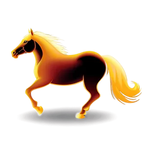 Horse Cartoon Silhouette PNG 17