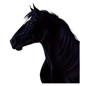 Horse Cartoon Silhouette PNG Bjw