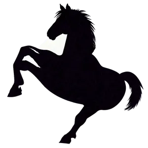 Horse Cartoon Silhouette PNG Rwo98 PNG