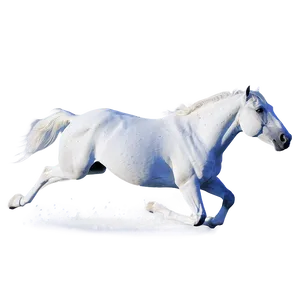 Horse Running In Snow PNG 06292024 PNG