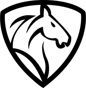 Horse Shield Emblem PNG image