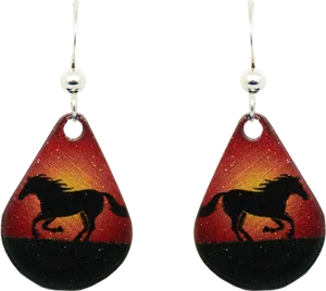 Horse Silhouette Earrings