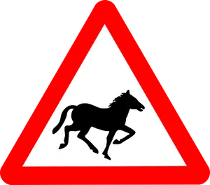 Horse_ Traffic_ Sign_ Warning