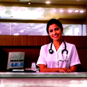 Hospital Receptionist PNG 05242024 PNG
