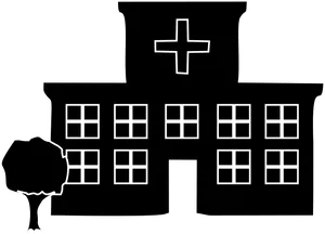 Hospital Silhouette Graphic