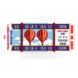 Hot Air Balloon Ride Ticket Png Wod PNG image