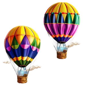 Hot Air Balloons PNG 05042024