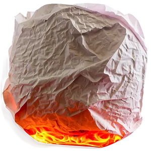 Hot Burning Paper Look Png 31 PNG image