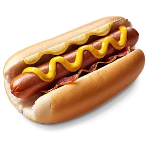 Hot Dog With Bacon PNG 05232024