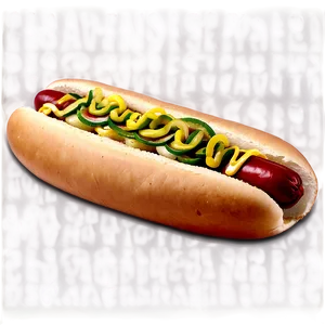 Hot Dog With Onions PNG 05232024