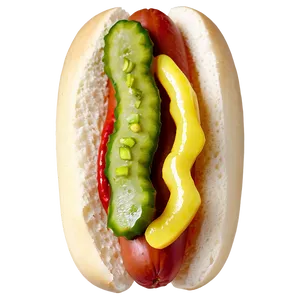 Hot Dog With Pickles PNG 12