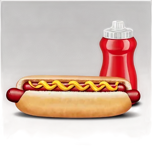 Hot Dog With Sports Drink PNG 98
