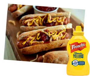 Hot Dogs With Mustardand Ketchup