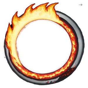 Hot Fire Circle Image Png 06272024 PNG image