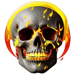 Hot Fire Skull Image Png 06252024 PNG image