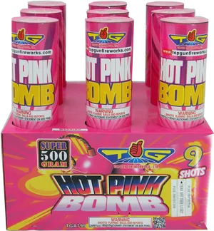 Hot Pink Bomb Fireworks PNG image