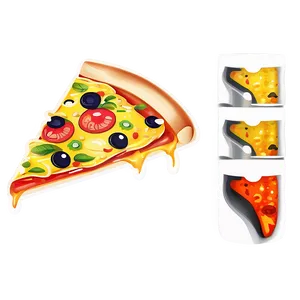 Hot Pizza Slice Vector Png Bbb PNG image