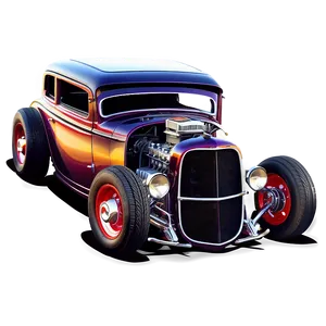 Hot Rod Car Outline Png 06282024 PNG image