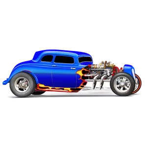 Hot Rod Car Outline PNG Tnv11