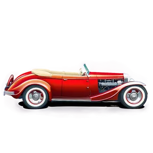 Hot Rod Convertible Sketch Png 06252024 PNG image