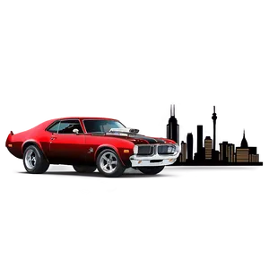 Hot Rod In Cityscape Png Opf12 PNG image