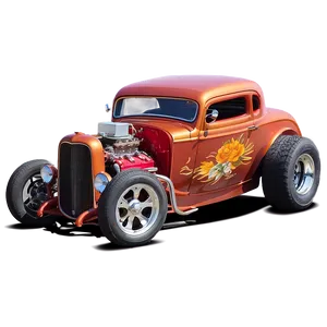 Hot Rod In Desert Scenery Png Xvw48 PNG image