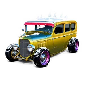 Hot Rod Winter Drive Png Mxb PNG image