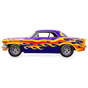 Hot Rod With Flames Decal Png Hfy96 PNG image