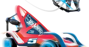 Hot Wheels Race Car Number5 PNG image