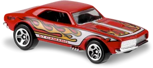 Hot Wheels1967 Camaro Flame Design PNG image