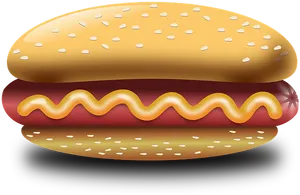 Hotdog Emoji Illustration PNG image