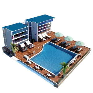 Hotel Rooftop Pool Png 05212024 PNG image