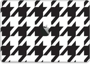 Houndstooth Pattern Laptop Cover PNG