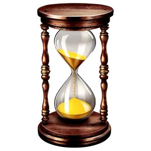 Hourglass In Vintage Style PNG Cmc71 PNG