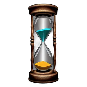 Hourglass Symbolizing Patience PNG Dor PNG
