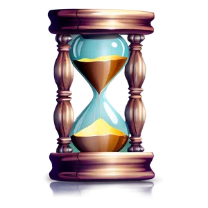 Hourglass Timepiece PNG 05232024