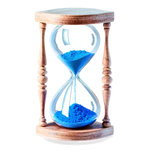 Hourglass With Blue Sand PNG 35 PNG