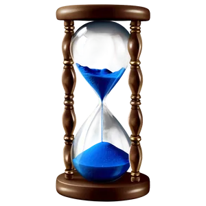 Hourglass With Blue Sand PNG Ktc PNG