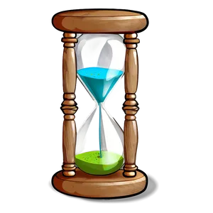 Hourglass With Colored Sands PNG 86 PNG
