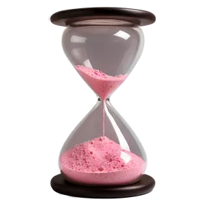 Hourglass With Pink Sand PNG 87