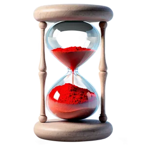 Hourglass With Red Sand PNG 7 PNG